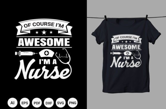 Awesome Nurse T Shirt Design