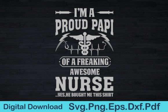 Funny Nurse Papi T Shirt Gift for Papi