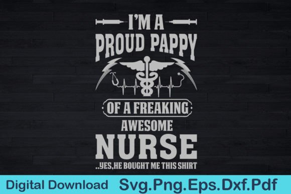 Funny Nurse Pappy T Shirt Gift for Pappy