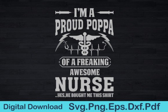 Funny Nurse Poppa T Shirt Gift for Poppa