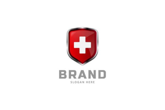 Medical and Shield Logo Design Concept