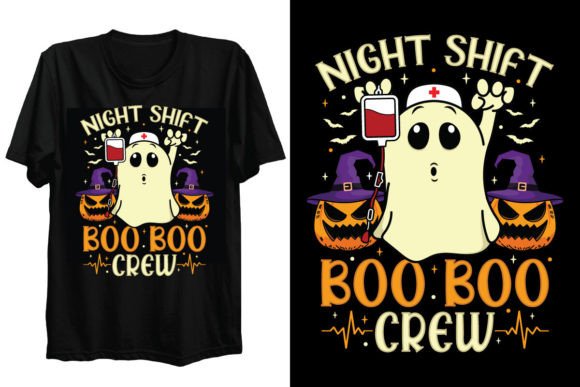 Night Shift Crew Halloween Nurse T Shirt