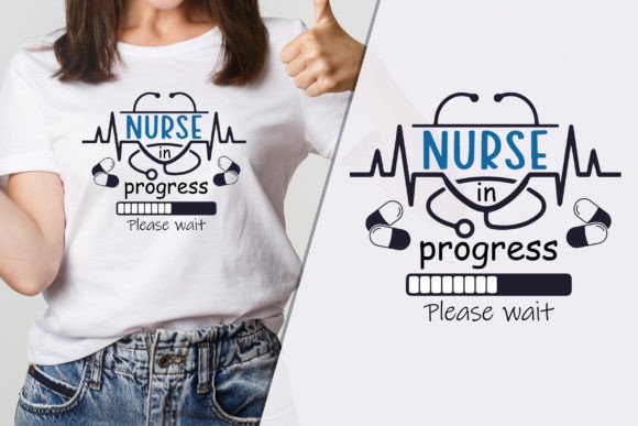 Nurse Progressing Trendy T-Shirt Design