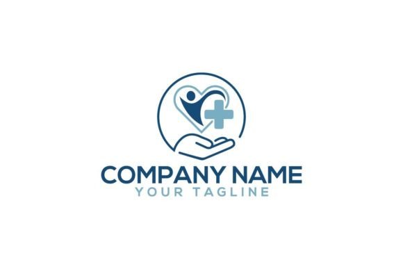 Professional Heart Shaped Medical Logo