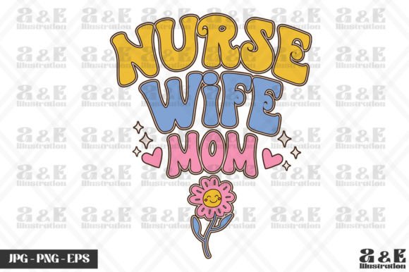 Retro Nurse Wife Mom Pregnancy Reveal