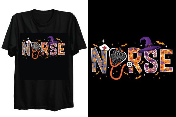 Spooky Nurse Halloween T-Shirt Design